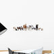 Farm Animals Line-up Wall Decal Sticker Set