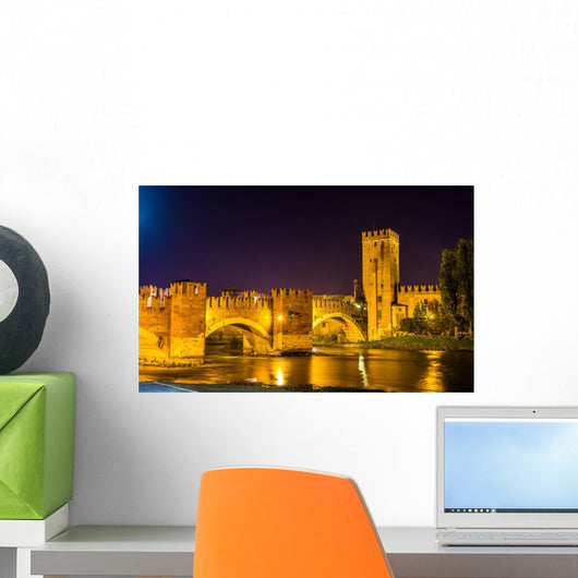 Castel Vecchio Bridge Verona Wall Decal