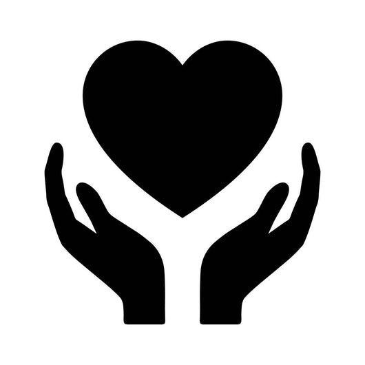 Healthcare Hands Holding Heart Wall Decal