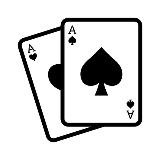 Blackjack Poker Cards with Wall Decal