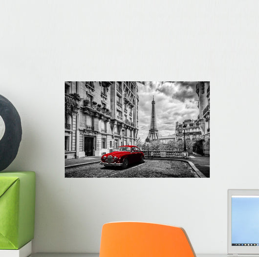 Artistic Paris France Eiffel Wall Decal