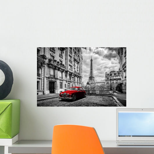 Artistic Paris France Eiffel Wall Decal