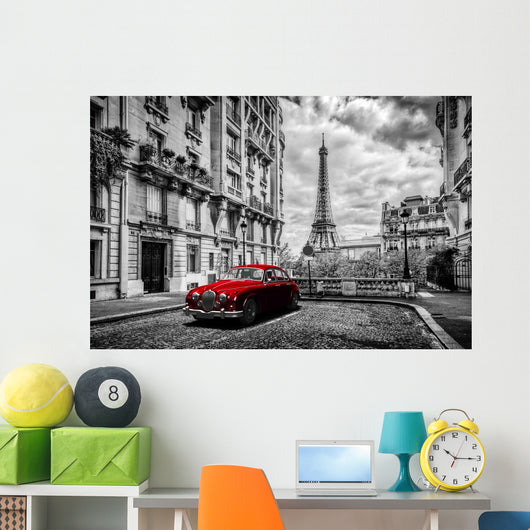 Artistic Paris France Eiffel Wall Decal