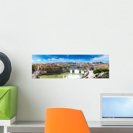 Above Rome and Tiber Wall Decal