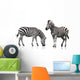 Two Zebra Wall Stickers Wall Decal