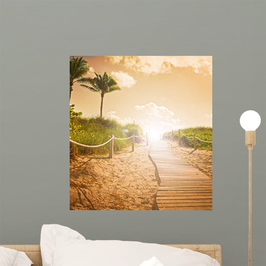Path Sand Going to Wall Decal