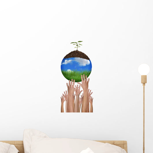 Green Planet Earth Environment Wall Decal