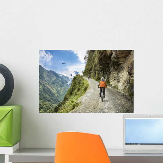 Adventure Travel Downhill Biking Wall Decal