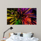 Modern City Lit by Colorful Light Effects at Night Wall Mural