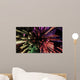 Modern City Lit by Colorful Light Effects at Night Wall Mural