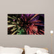 Modern City Lit by Colorful Light Effects at Night Wall Mural
