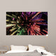 Modern City Lit by Colorful Light Effects at Night Wall Mural