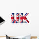 Uk 3D Text Symbol Wall Decal