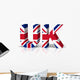 Uk 3D Text Symbol Wall Decal
