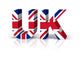 Uk 3D Text Symbol Wall Decal