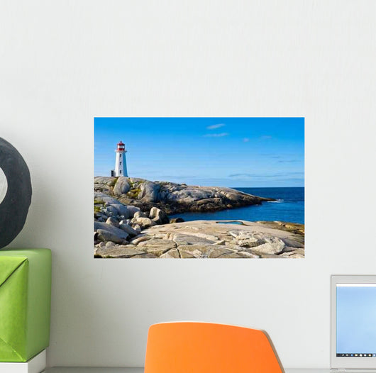Heritage Lighthouse Rocky Beach Wall Decal