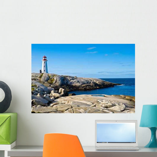 Heritage Lighthouse Rocky Beach Wall Decal