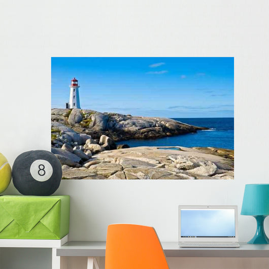 Heritage Lighthouse Rocky Beach Wall Decal