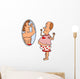 Fat Man Front Mirror Wall Decal