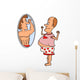 Fat Man Front Mirror Wall Decal