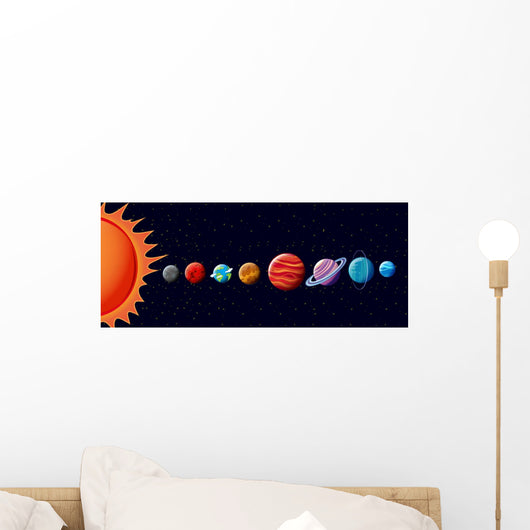 Planets Solar System Wall Decal