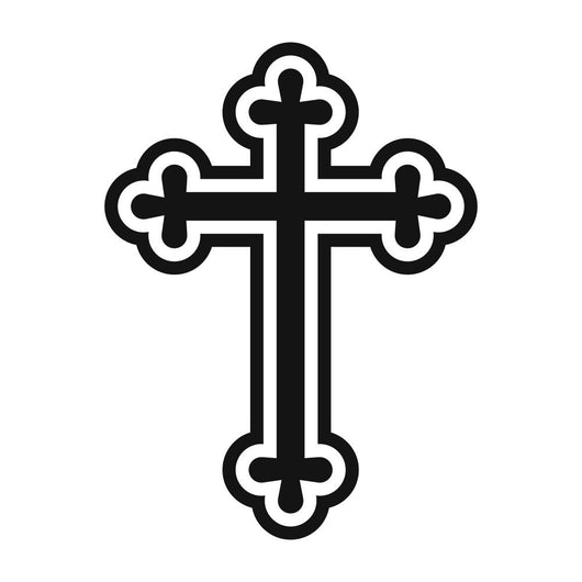 Christian Cross Simple Icon Wall Decal