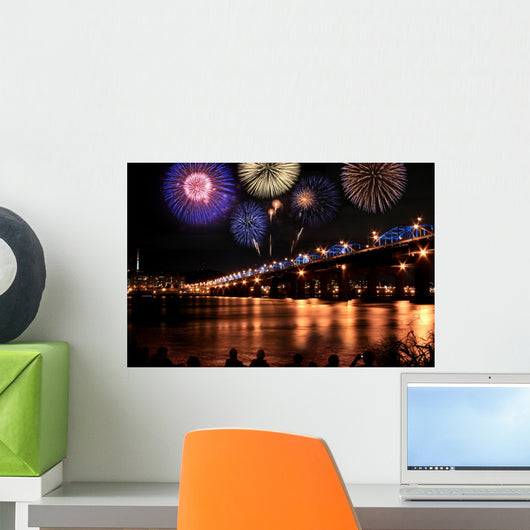 Spectacular Fireworks Han River Wall Decal