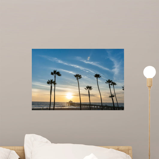 Tropical Palms along Californian Wall Decal