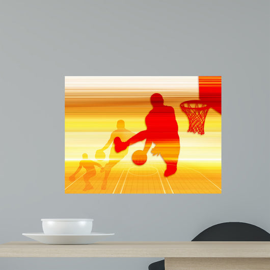 Basketball Art 1 Wall Decal