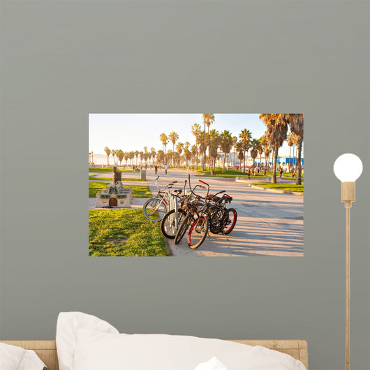 Bicycles Venice Beach Los Wall Decal