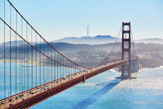 Golden Gate bridge in San Francisco, California, USA Wall Mural