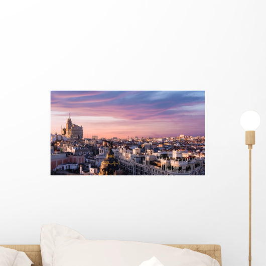 Madrid Cityscape Wall Decal
