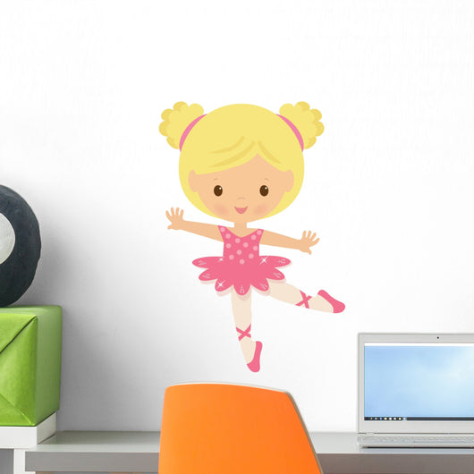 Dancing Ballerina Girl Wall Decal