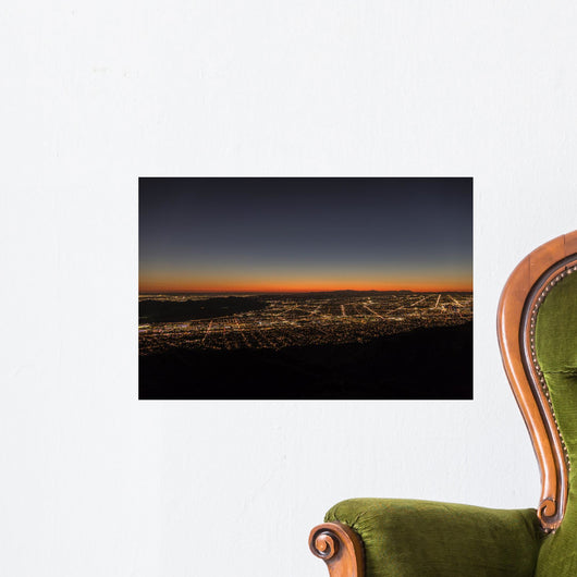 Los Angeles Night Aerial Wall Decal