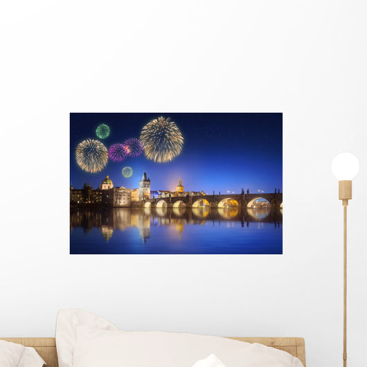 Charles Bridge and Beautiful Wall Decal