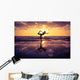 Woman Practicing Yoga Wall Decal