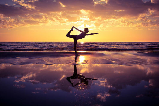 Woman Practicing Yoga Wall Decal