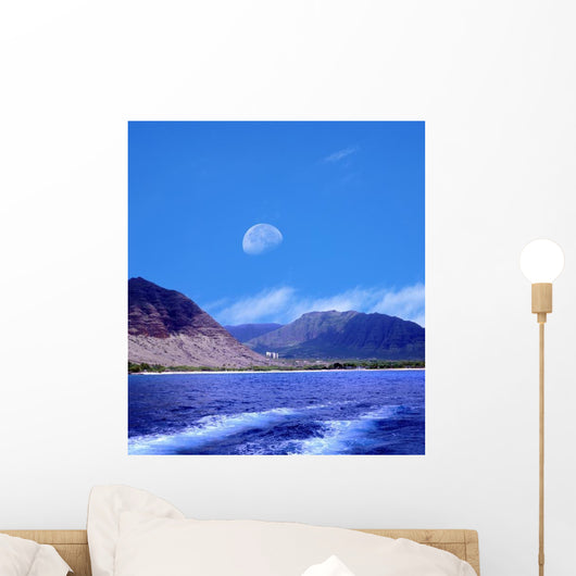 Moonrise Oahu Hawaii Wall Decal