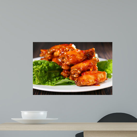 BBQ Wings Wall Decal Design 2
