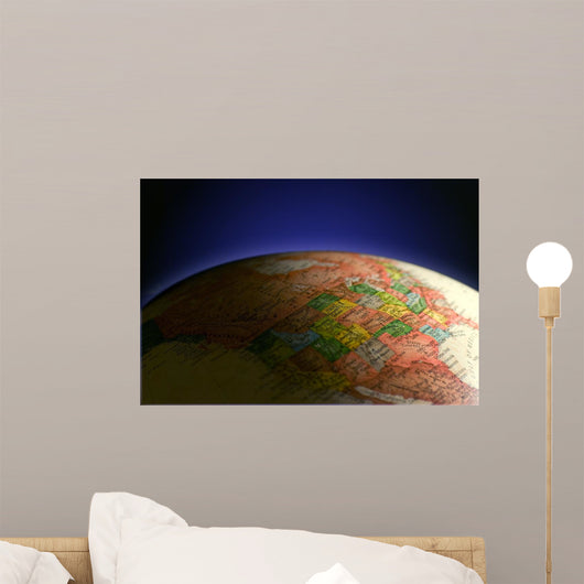 Planet Earth Globe Dark Wall Decal