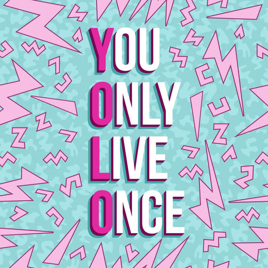 Yolo Inspiration Motivation Quote Wall Decal