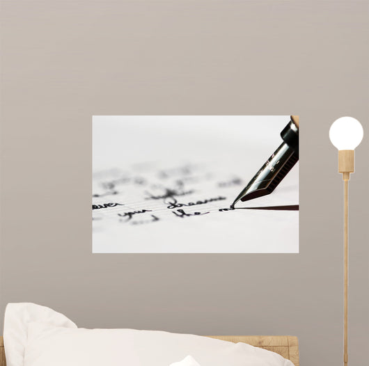 Writing Fountain Pen Wall Decal