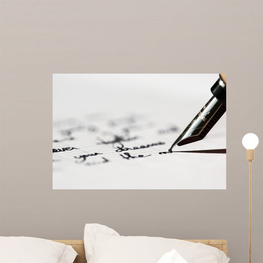 Writing Fountain Pen Wall Decal
