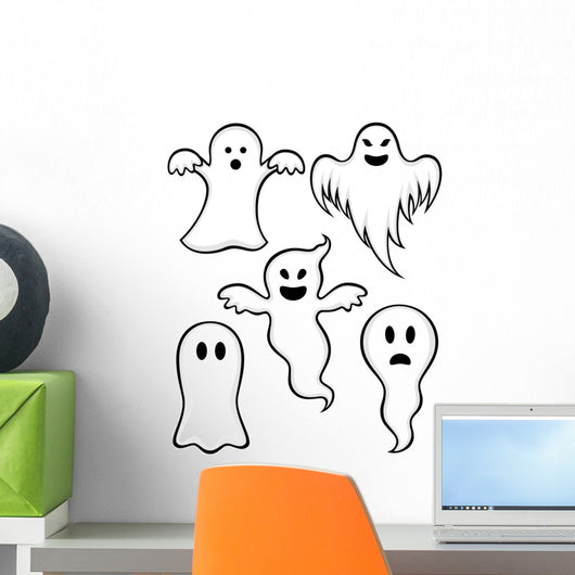 Cartoon Ghosts Wall Decal Sticker Set Wall Decal
