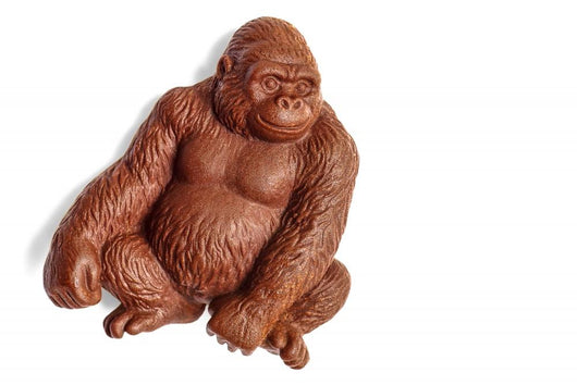 Chocolate Gorilla Monkey Covered Wall Decal