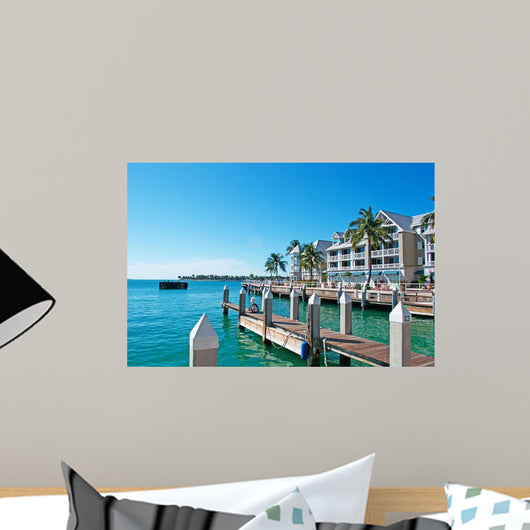 Palme Case Tipica Architettura Wall Decal