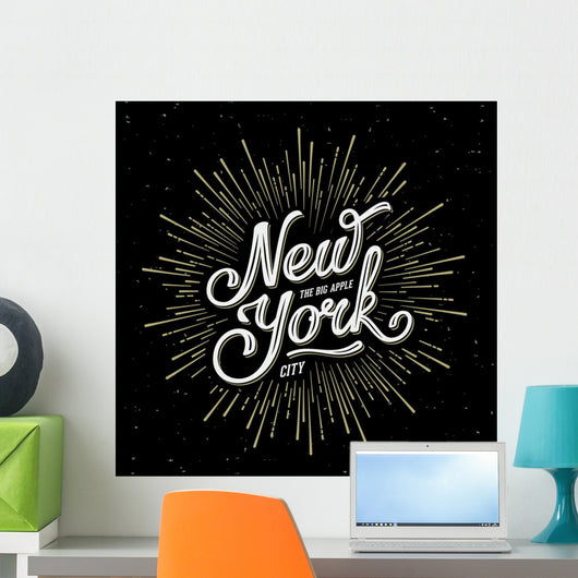 New York Lettering Big Wall Decal