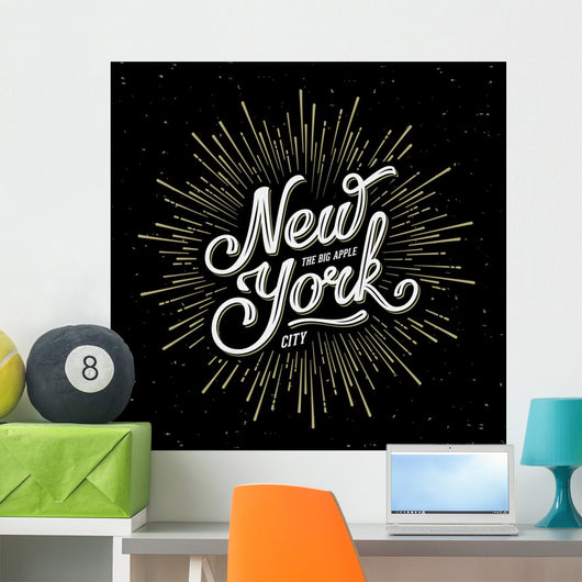 New York Lettering Big Wall Decal