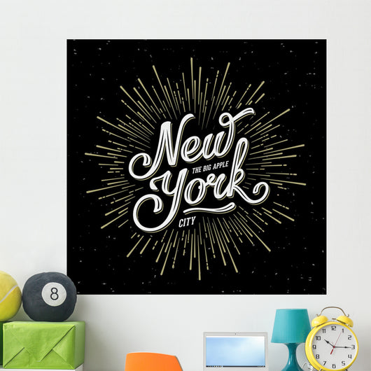 New York Lettering Big Wall Decal