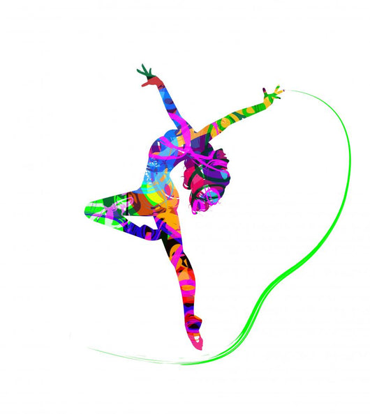 Abstract Dancer Silhouette Wall Decal